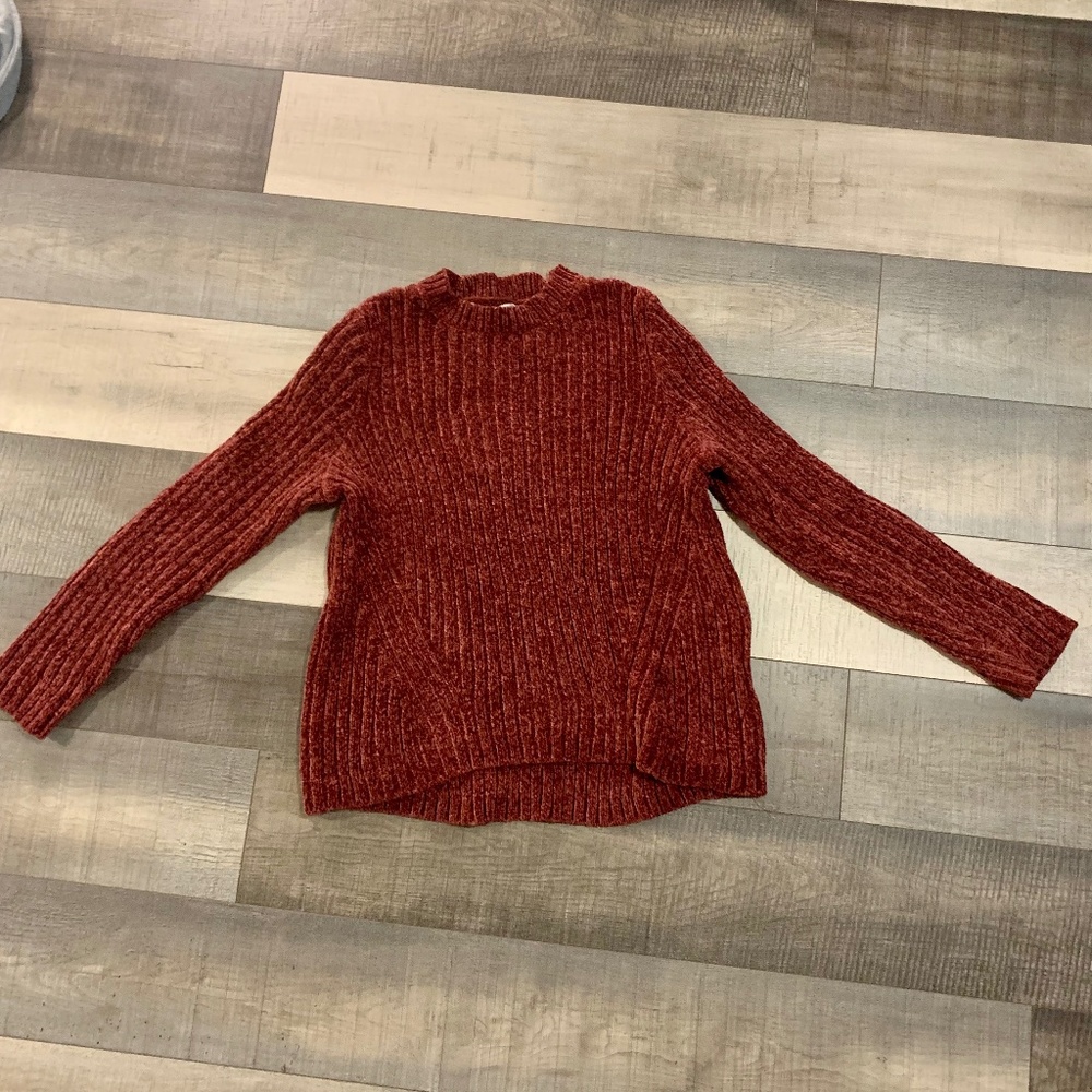 Pink knitted sweater
